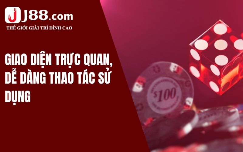 Giao diện trực quan, người chơi mới dễ dàng thao tác sử dụng