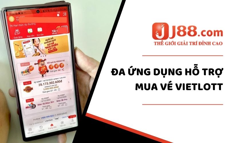 Đa ứng dụng hỗ trợ mua vé Vietlott